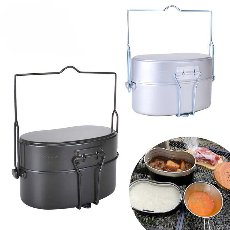 Outdoor aluminum alloy lunch box type 2 multifunctional