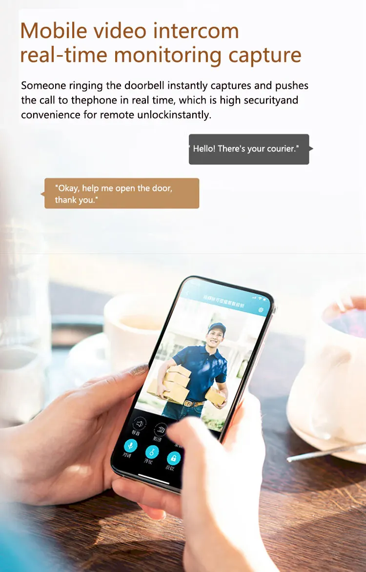 STLF 원격 잠금 해제 스마트 도어락 투야 와이파이 스마트 지문 3D 시노보 인텔리전트 디지털 안전 도어락 가정용