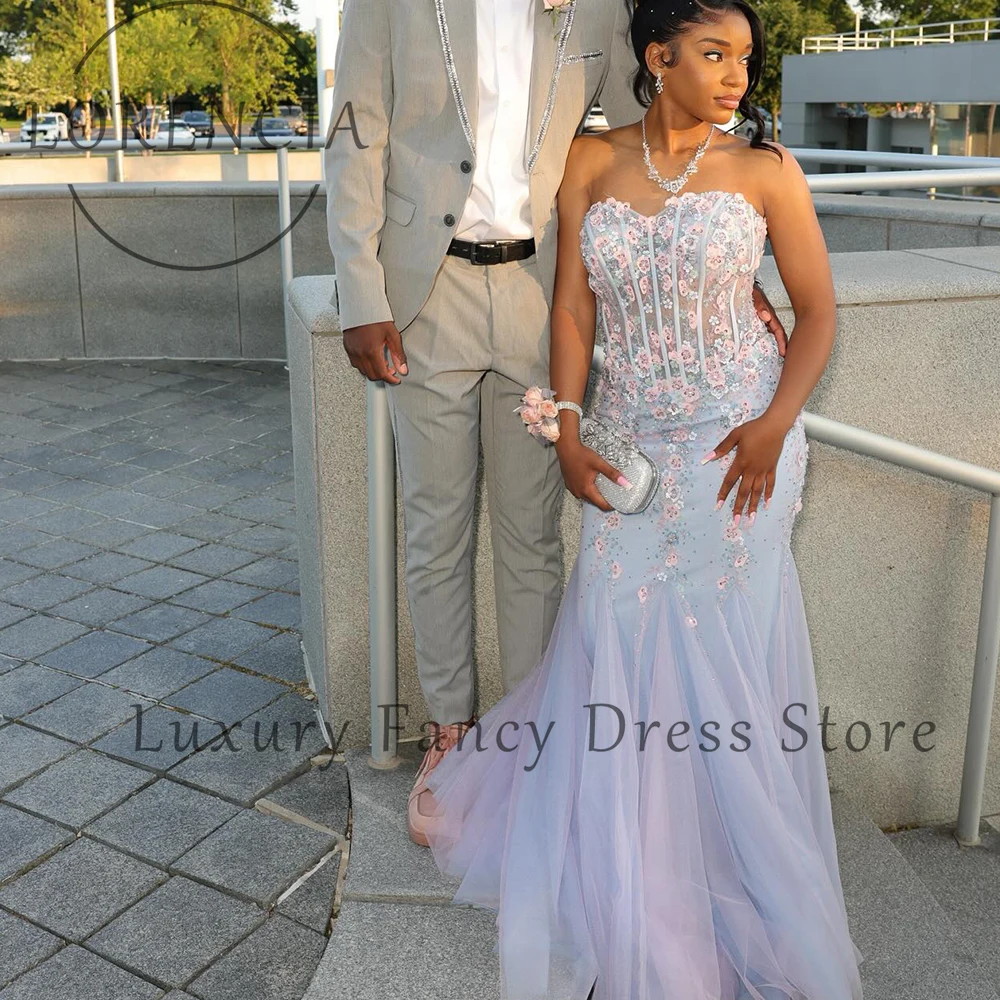 エレガントなクリスタルウエディングドレス 2025 チュールプリーツシャーリングマーメイドイブニングパーティードレスカスタマイズされたノースリーブvestidos largosフィエスタ