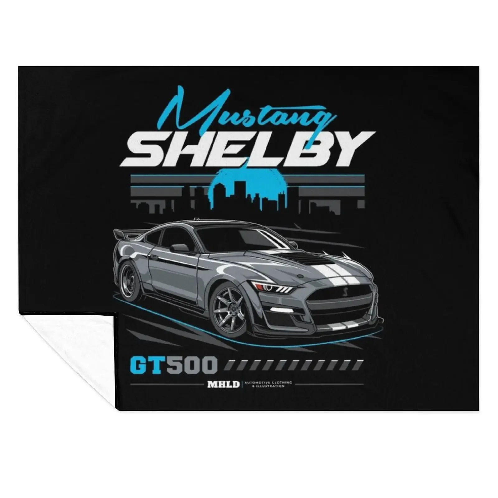 

Shelby GT500 Car Drawing Throw Blanket warm winter manga For Decorative Sofa Polar Blankets