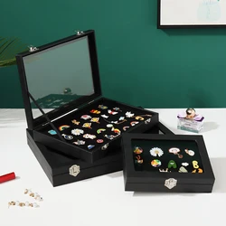 Pin Medaille Vitrine Badge Opbergdoos Transparante Stofdichte Pin Displaydoos Voor Medaille Sieraden Collectie Display Frame