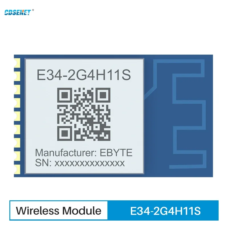 2.4GHz Wireless UART Data Transmission Module CDSENT E34-2G4H11S Half Duplex TTL High Speed Low Power 11dBm GFSK 130m Distance