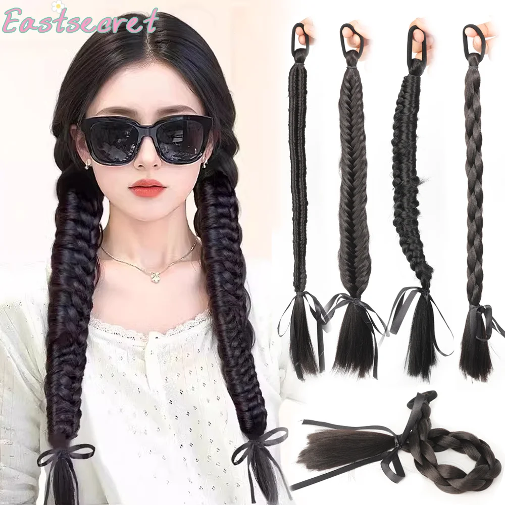 

EAST Synthetic wig female Fried Dough Twists braid imitation hair three-dimensional braid ribbon boxing braid fishbone braid