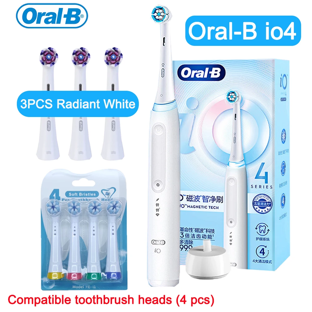 Oral B Electric Toothbrush Io Series 4 Rotary Rechargeable Electric Toothbrush for Adults Rotating Electric Toothbrushes
