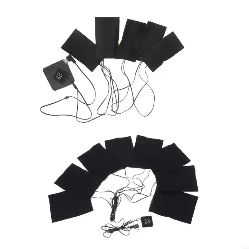 

1 Set DIY USB Electric Pad Pad Зимняя одежда теплые нагреватели нагреватели D0ld