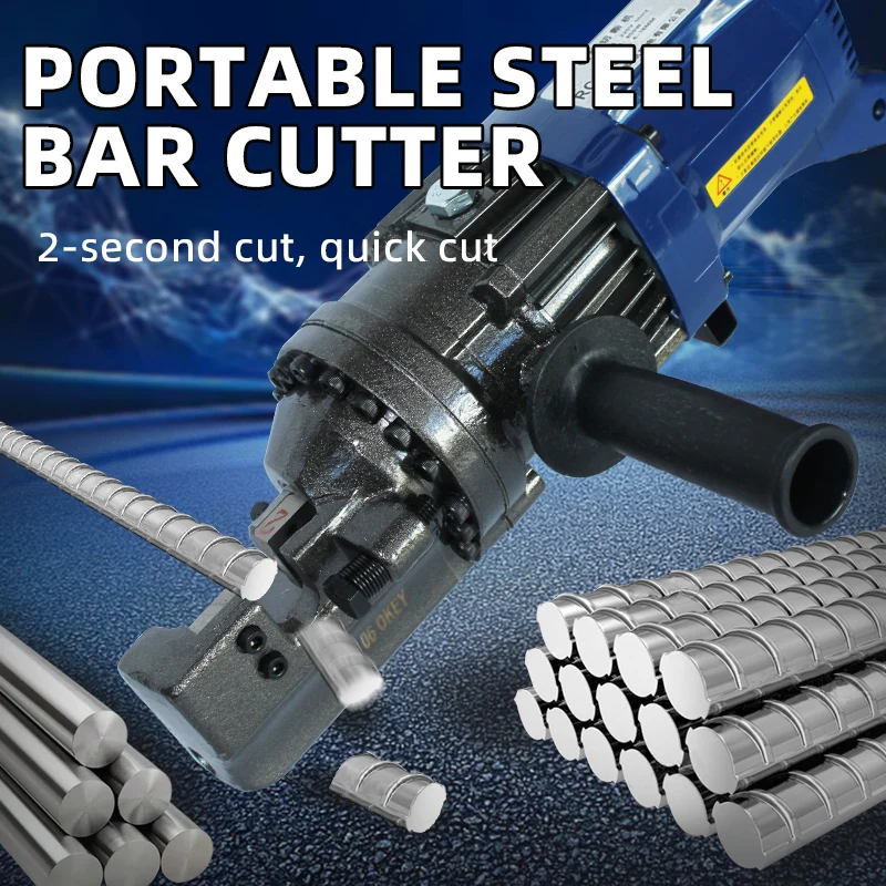 Portable Hydraulic Steel Bar Cutting Machine 4-32mm Manual Cutter machine rebar cutting machine