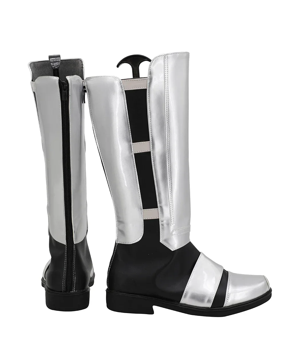 Botas de Cosplay de Darth Revan, zapatos plateados hechos a medida para Unisex, cualquier tamaño