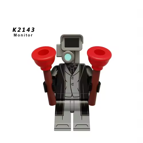 New KDL SWAT Skibidi Toilet Man Figures Anime Block Toys TvMan Titan Cameraman Speakerman Bricks Model Toy Birthday Gift - Image 27