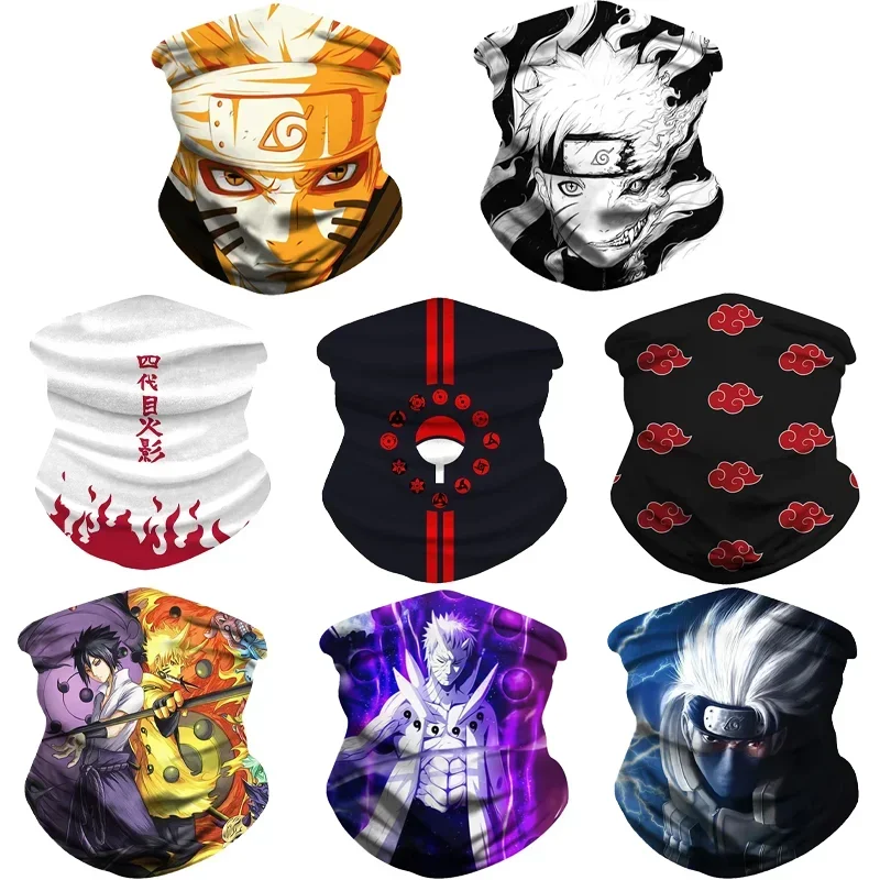 Anime Naruto Cosplay Akatsuki Itachi Bandana Mask Men Women Cycling Mask Winter Mask Scarf Neck Breathable Outdoor Warm Bib