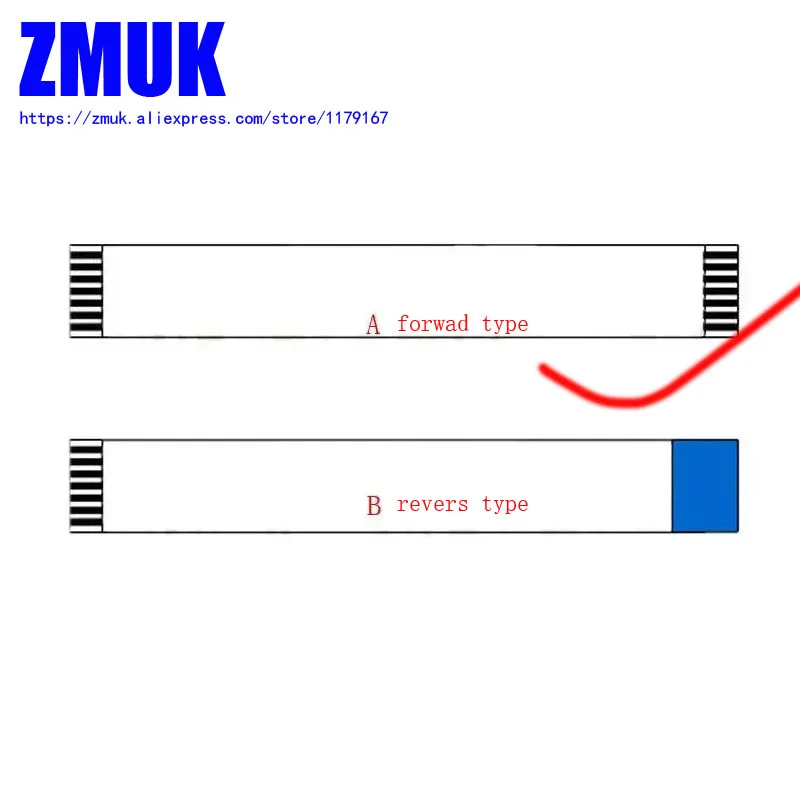Fita tipo frente de 50 pinos FFC AWM 20861 105C 60V cabo plano flexível