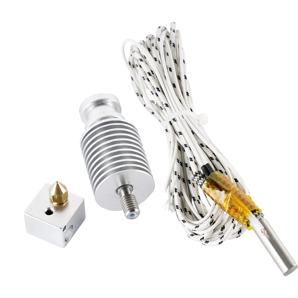 A56xq impressora 3d j-head hotend para extrusora kp3s para termistores de bloco de filamento de 1.75mm bowden hotend kit bocal mk8