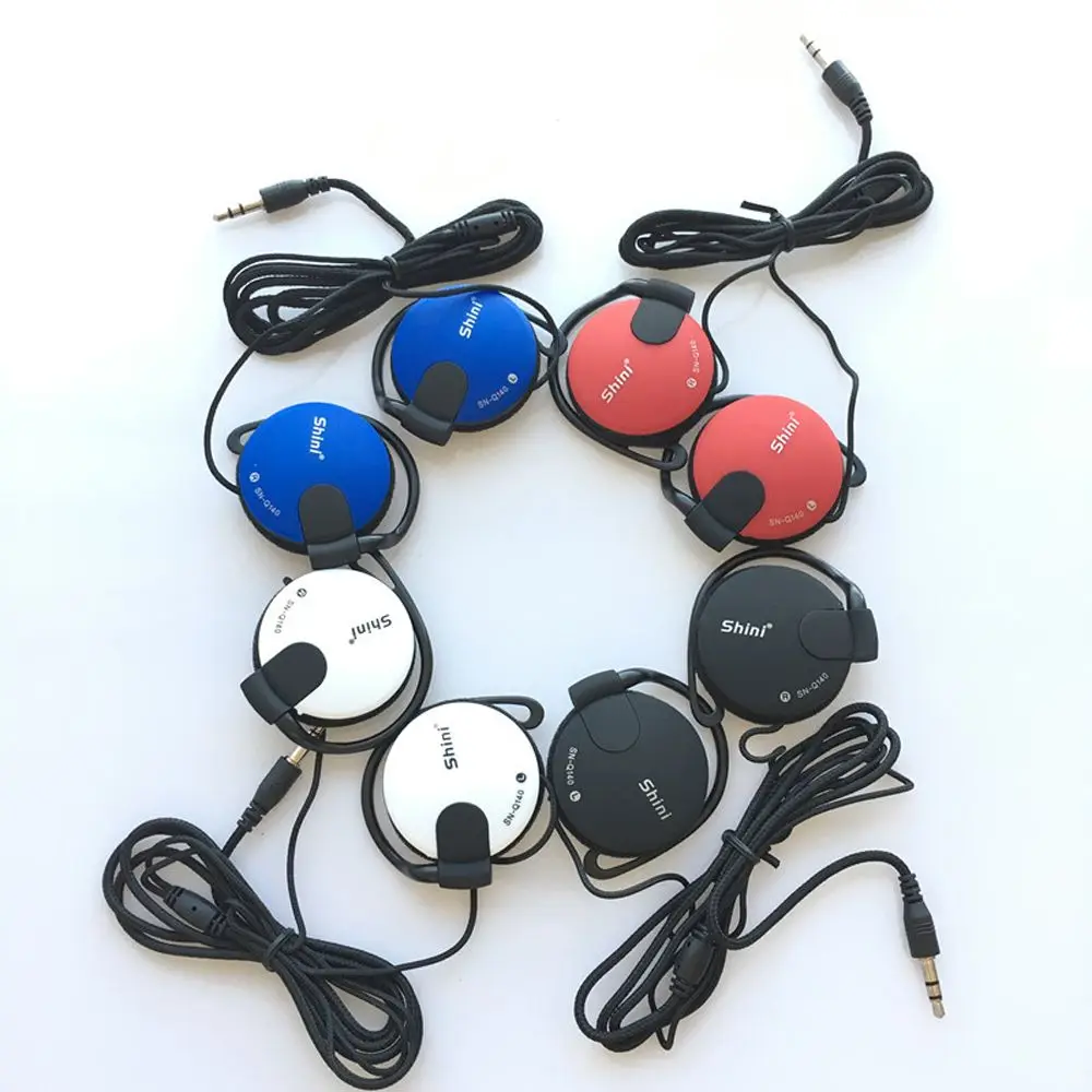 Bass Stereo Sport Wired Earpiece Ear Hook Headset Earphone Headphone