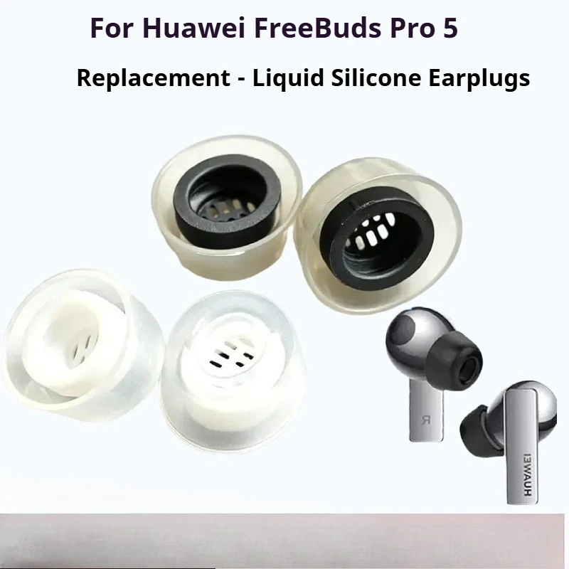 Puntas de Silicona Líquida para Auriculares HUAWEI Freebuds Pro 5, Puntas Inalámbricas para Auriculares, Antideslizantes, Reducción de Ruido, Tapones para los Oídos
