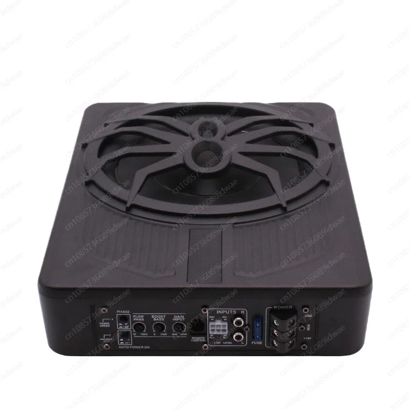 12V Car audio modification 10 inch active high-power pure bass car ultra-thin subwoofer under the seat 800W