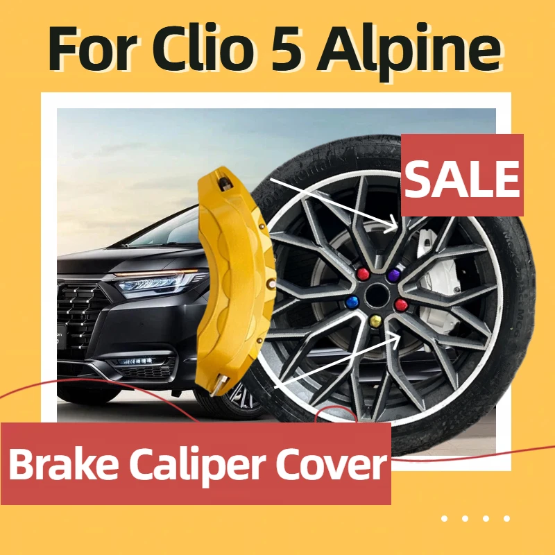 

For Clio 5 Alpine Brake Caliper Cover Aluminum Alloy Front Rear Wheel Modification Exterior Kit