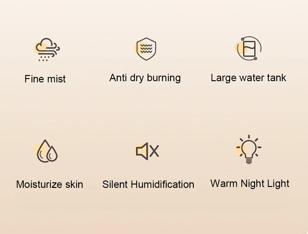 Luftbefeuchter 1,3L Große Kapazität Luftbefeuchter Doppelsprüh-Luftbefeuchter für Zuhause Desktop Duft-Aroma-Diffusor mit Nachtlicht – Detail 2