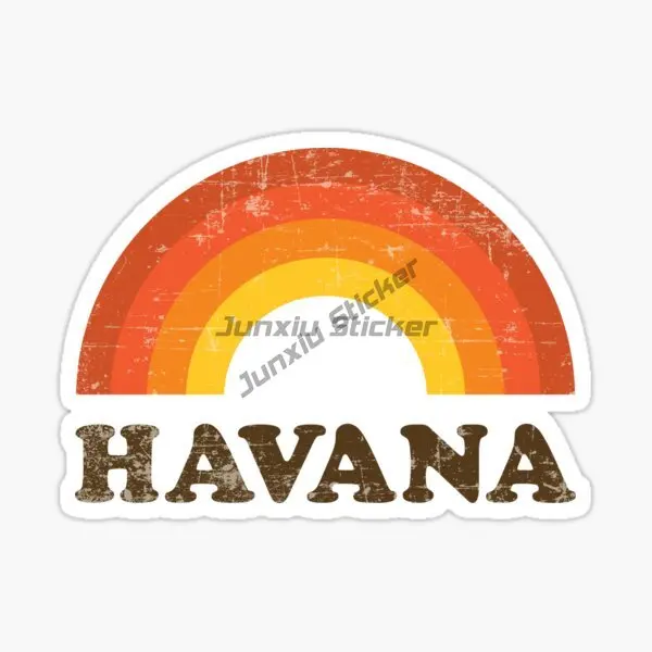 HAVANNA CUBA Adhesivo de vinilo para coche, accesorios decorativos autoadhesivos, calcomanías