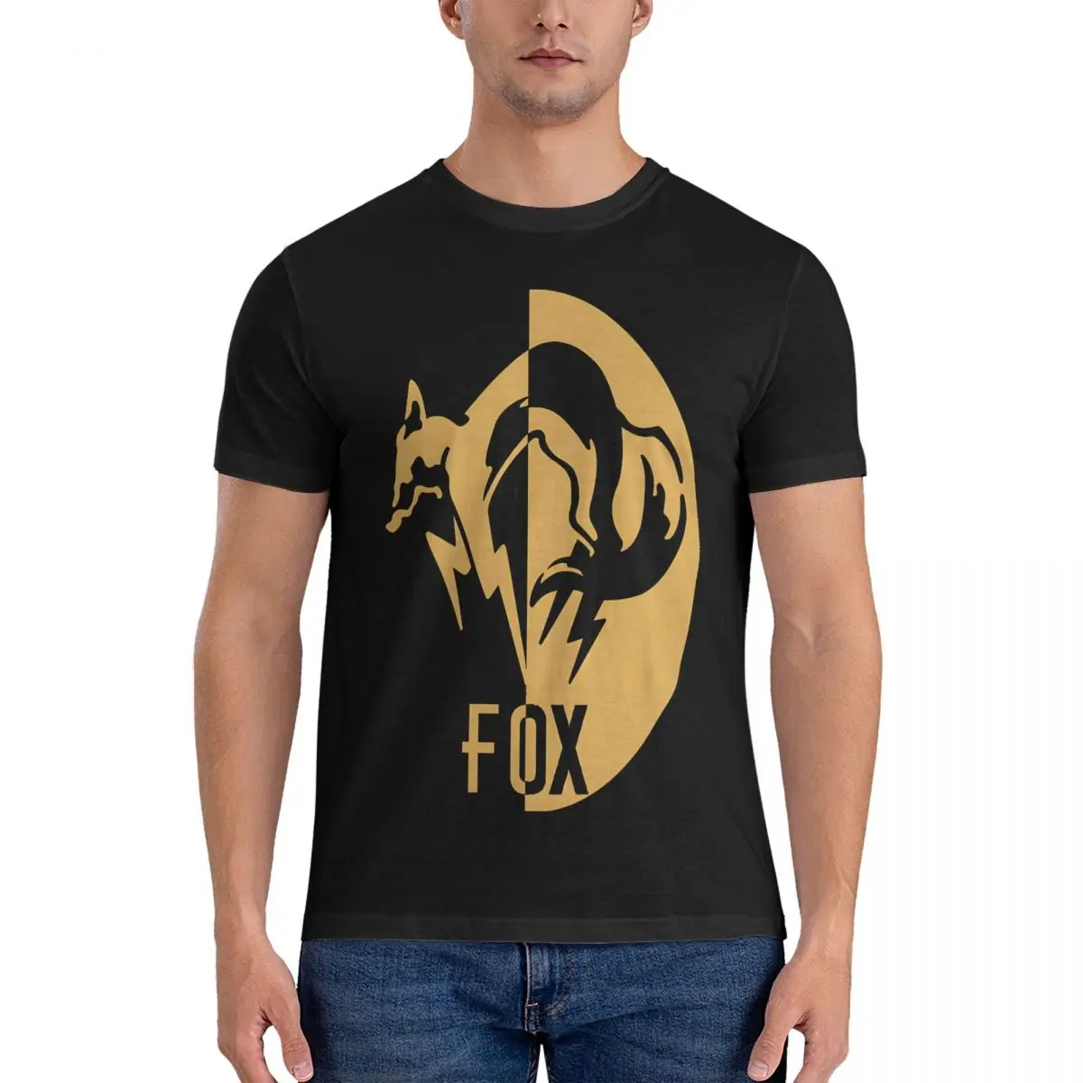 Men Foxhound T Shirt M-Metal Gear Cotton Clothes Creative Short Sleeve Round Neck Tees Graphic T-Shirt