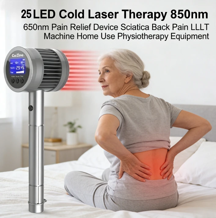 

Аппарат для лазерной терапии (25 LED) 808 нм 650 нм для снятия боли при ишиасе и болях в спине, LLLT-терапия, для домашнего использования, физиотерапевтическое оборудование