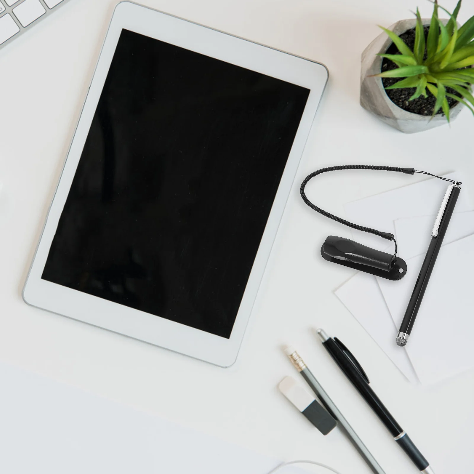 1pc Touchscreen Stylus Pen Large Detachable Tip Sensitive Fiber Tip Compatible Smartphones Tablets Laptops Navigation Systems