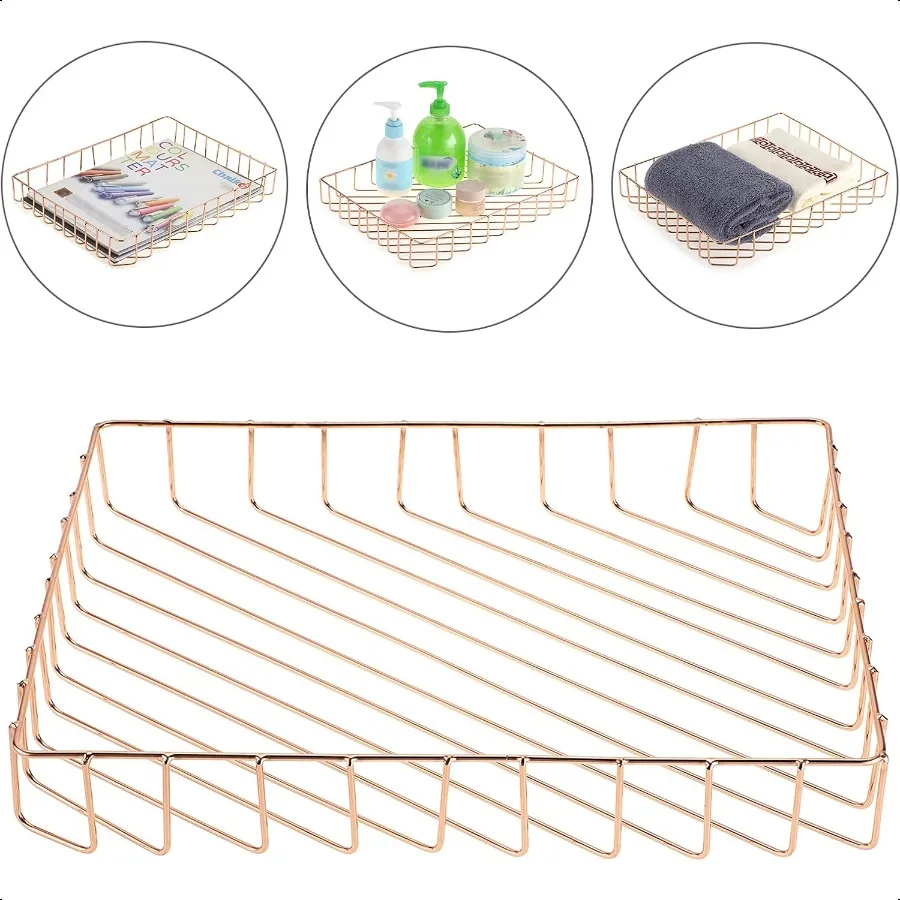 KY متعددة الأغراض A4 ملف صينية سلك مكتب صينية منظم أنيق حجم الرسالة مكتب وثائق صواني مجلة الملفات سلة التخزين أو