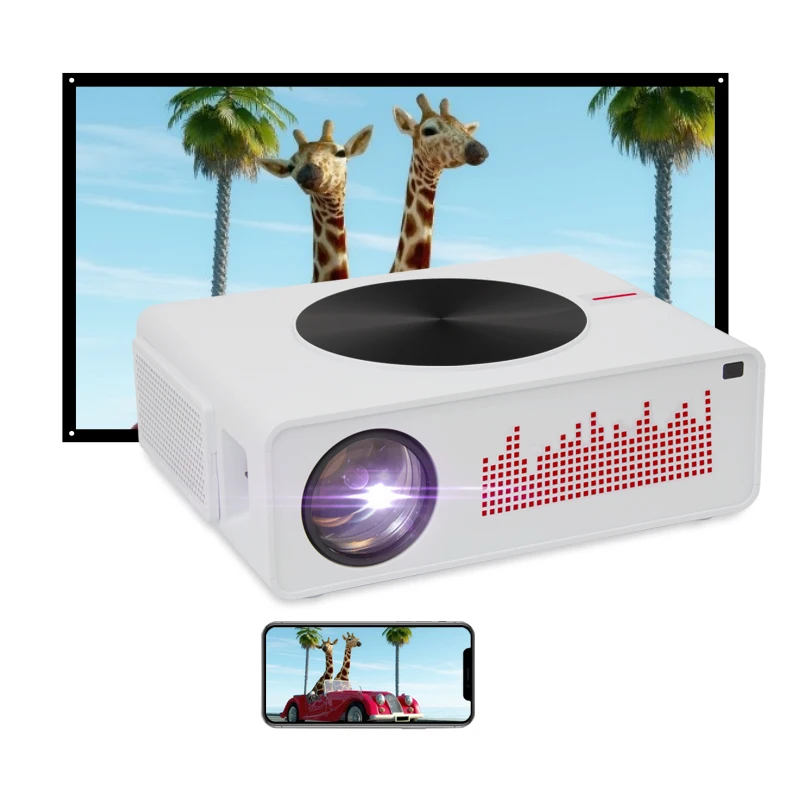 Factory OEM ODM 7500 Lumens Beamer 1080P HD USB WIFI Home Theater Video LED Projector Outdoor Support 4K uhd Projector