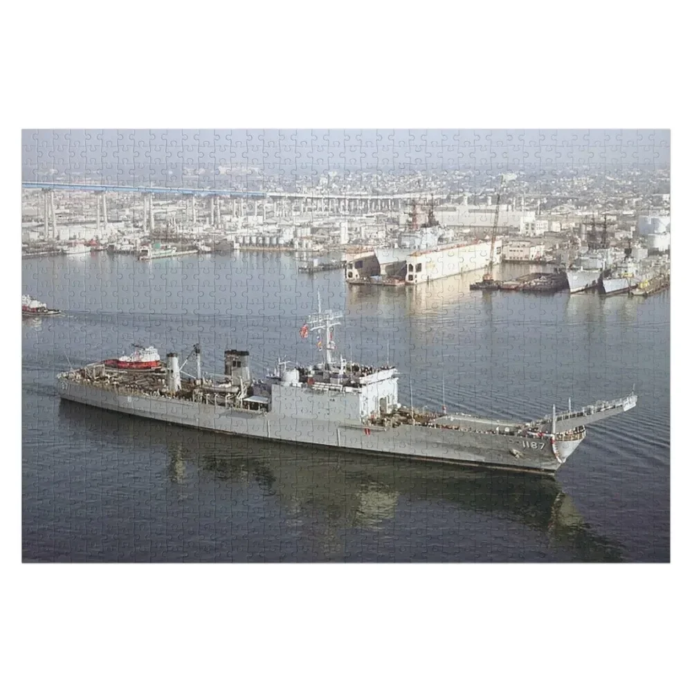 

USS TUSCALOOSA (LST-1187) SHIP'S STORE Jigsaw Puzzle Adult Wooden Custom Child Gift Personalised Name Photo Custom Puzzle