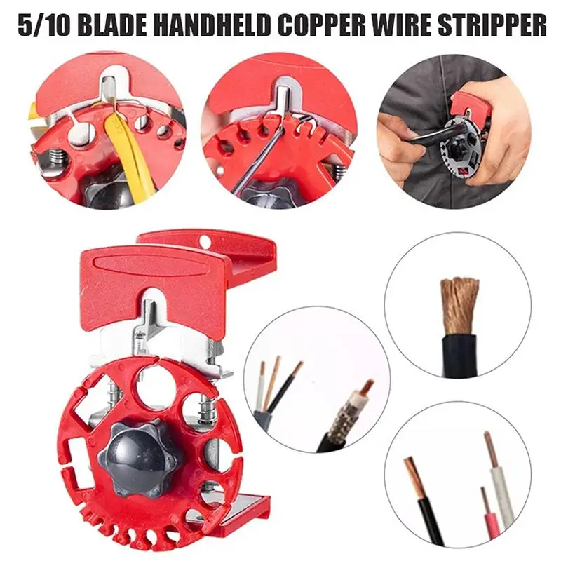 

5/10 Blade Handheld Copper Wire Stripper Fast Cable Stripper Wire Stripper Pliers Handheld Wire Stripper PliersBH-ELEVEN