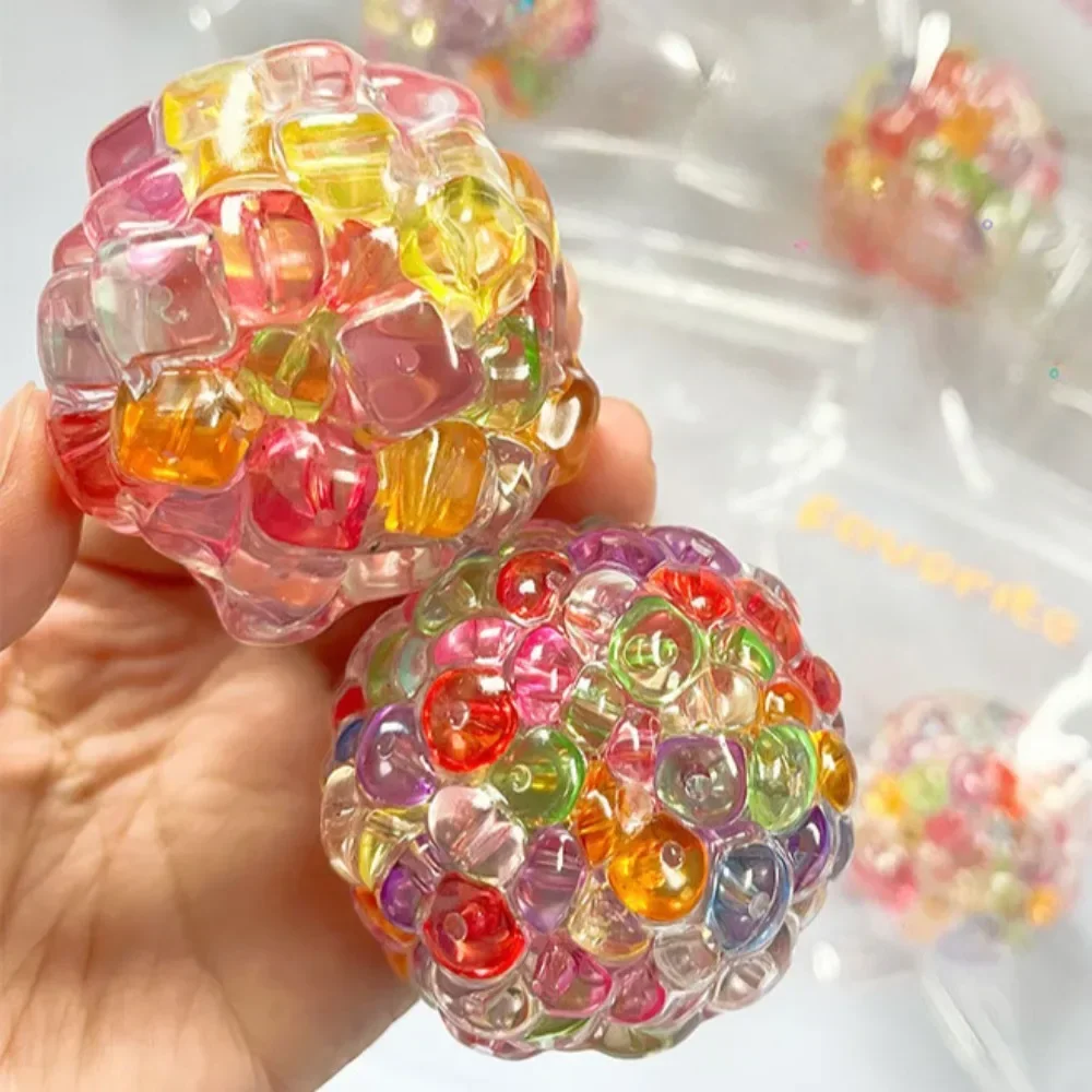Squishy Balls Ice Beads - zabawki sensoryczne łagodzące stres i niepokój, super miękka zabawka do ściskania dla dzieci i dorosłych
