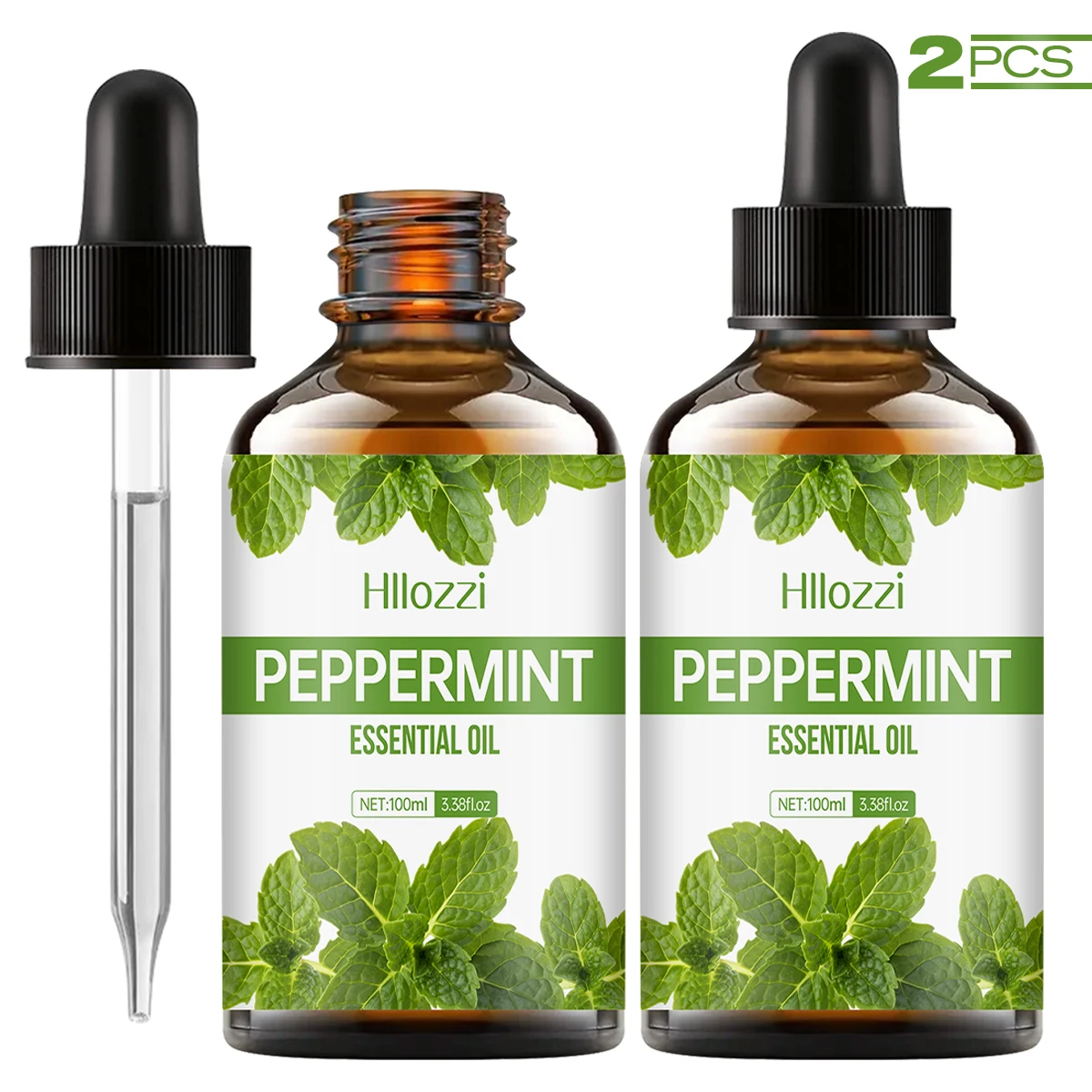 

Peppermint essential oil, with a refreshing minty freshness and long-lasting fragrance, is suitable for use in a diffuser.