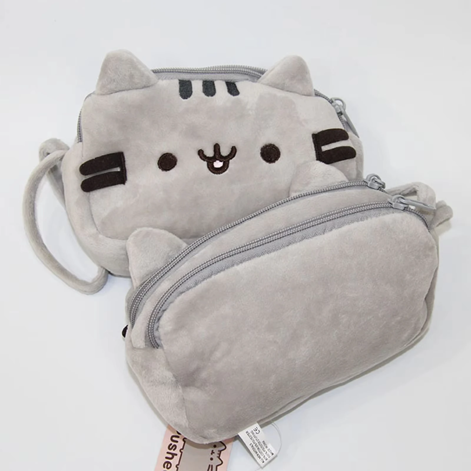 Pluche etui Draagbare pennendoos Opbergtas Portemonnee Multifunctionele potloodtas Cosmetische tas Schattige kattenpennenzak voor cadeau