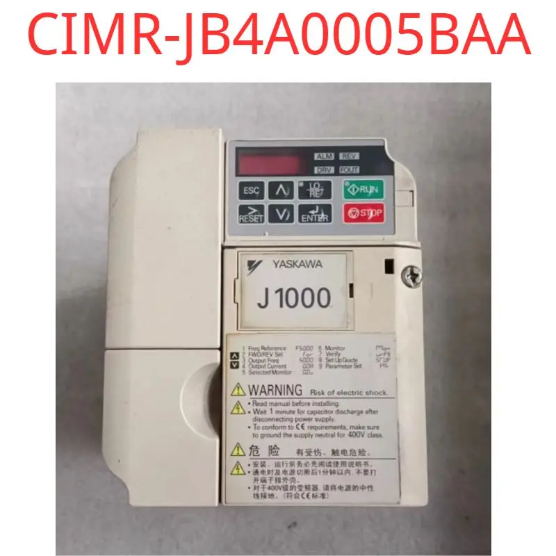 

Second-hand test OK Inverter J1000 CIMR-JB4A0005BAA 2.2KW/1.5KW 380V