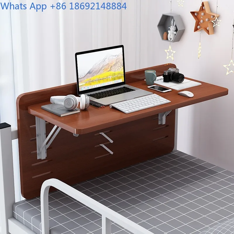 Dormitory Bunk Bed Table Large Student Foldable No-Installation Dormitory Suspended Desk Small Table