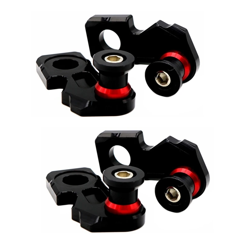 

10X Motorcycle CNC Aluminum Chain Adjuster Block Rear Swingarm Spools For Honda CB650F CBR650F 2014-2019 CB650R 2019