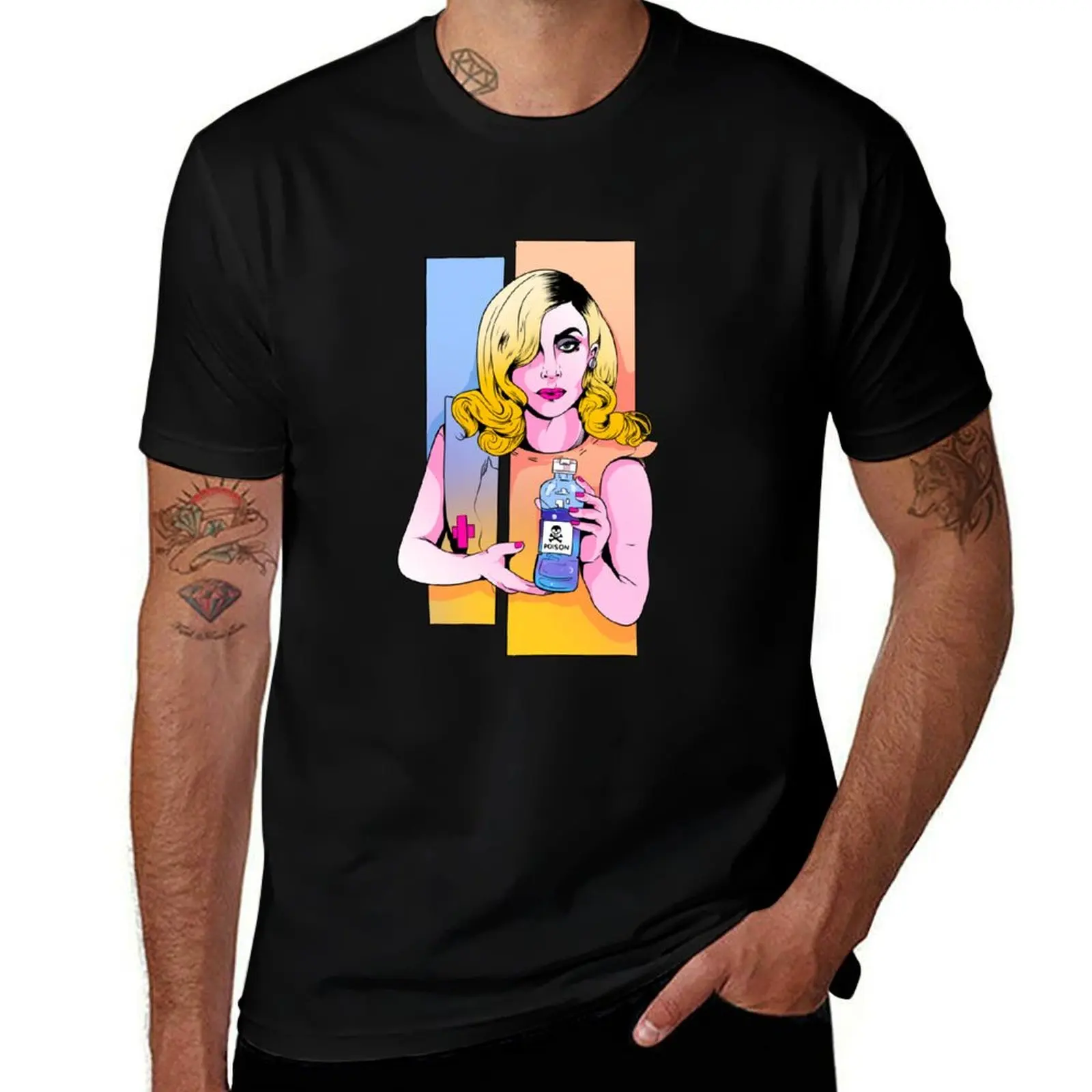 

Lady Gaga - Telephone Merch - original illustration T-Shirt boys whites topping Blouse Men's t-shirts
