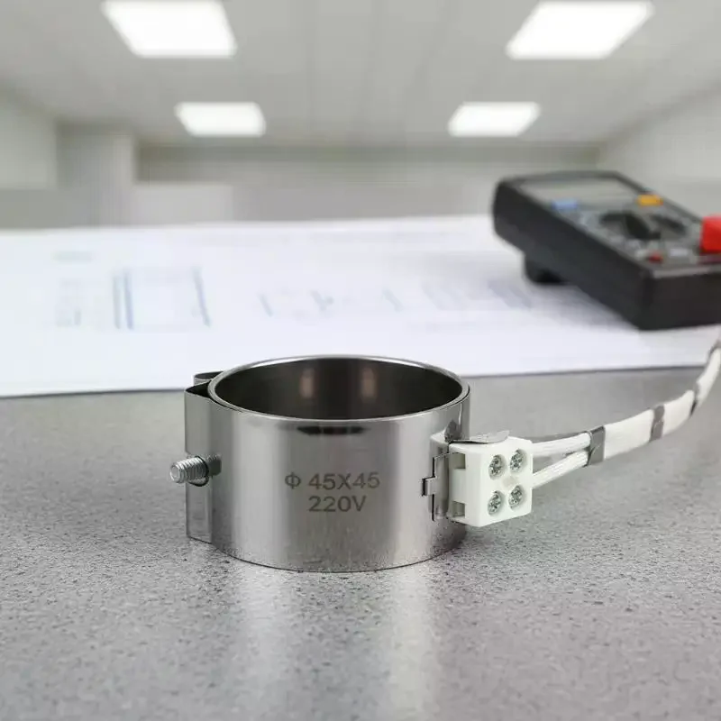 1Pc 220V Ceramic Band Heaters Heating Element Stainless Steel Band Heater Heating Ring Firing For Injection Molding Machine