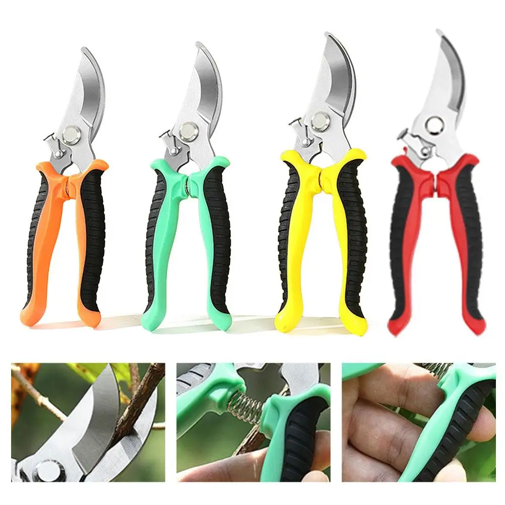 Tijeras de Jardinería Profesionales de Acero Inoxidable para Podar Ramas, Árboles Frutales y Flores, Herramientas de Podar para el Hogar
