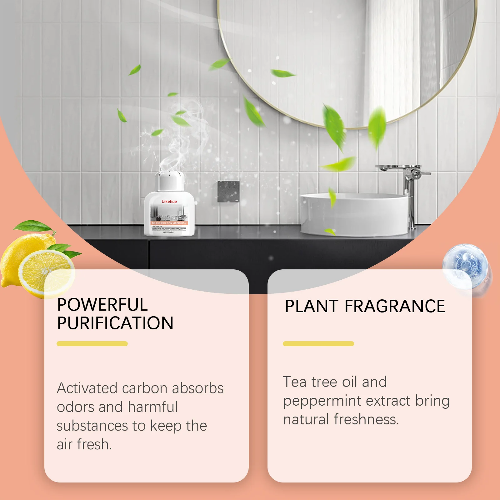 صندوق تنقية الهواء 200 جرام، معطر هواء منعش يدوم طويلاً، إزالة الروائح الكريهة، تأثيث منزلي، معطر هواء مريح وسهل الاستخدام #5