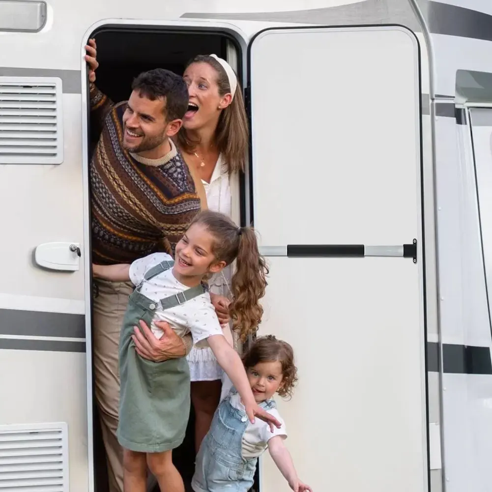 

Дверная ручка с экраном для автофургона, регулируемая перекладина для двери с экраном для автофургона, эргономичная для автофургона