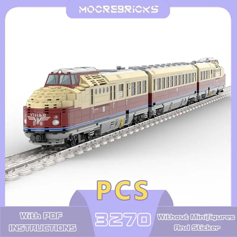 Tren de alta velocidad Deutsche Reichsbahn MOC, modelo de vehículo, bloques de construcción, ladrillos originales, juguetes, regalos de colección para niños