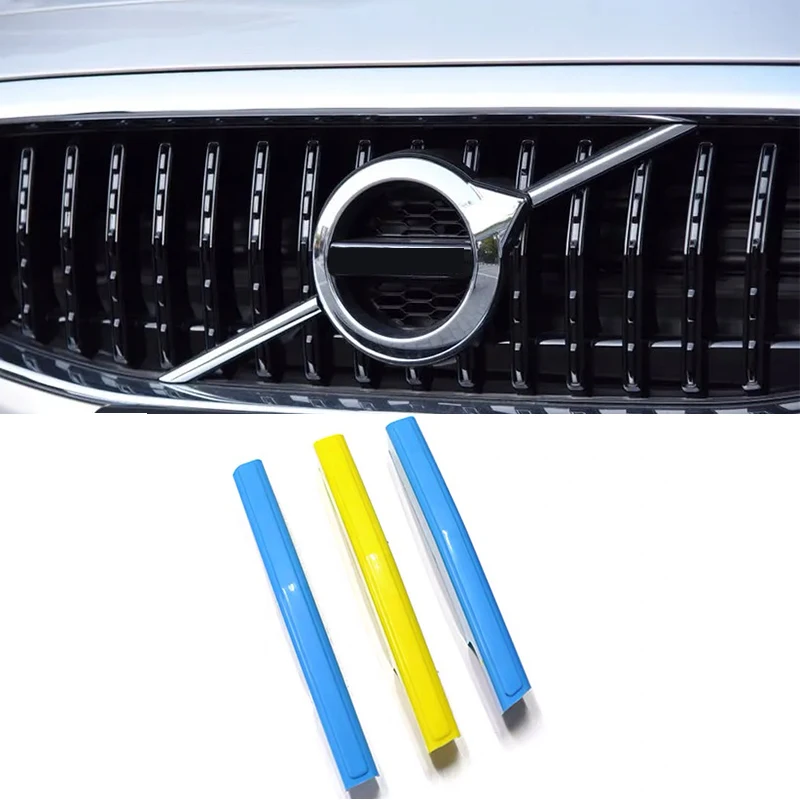 1 Set Car Grille Stickers For Volvo V40 Decorative Protective Cover Modified Accessories