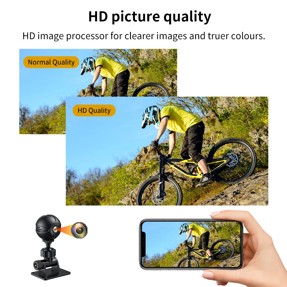 Monitor de Bebé WiFi, Cámara para Mascotas 720P, Cámara de Seguridad para el Hogar con Visión Nocturna, Audio Bidireccional, Detección de Movimiento para iOS y Android