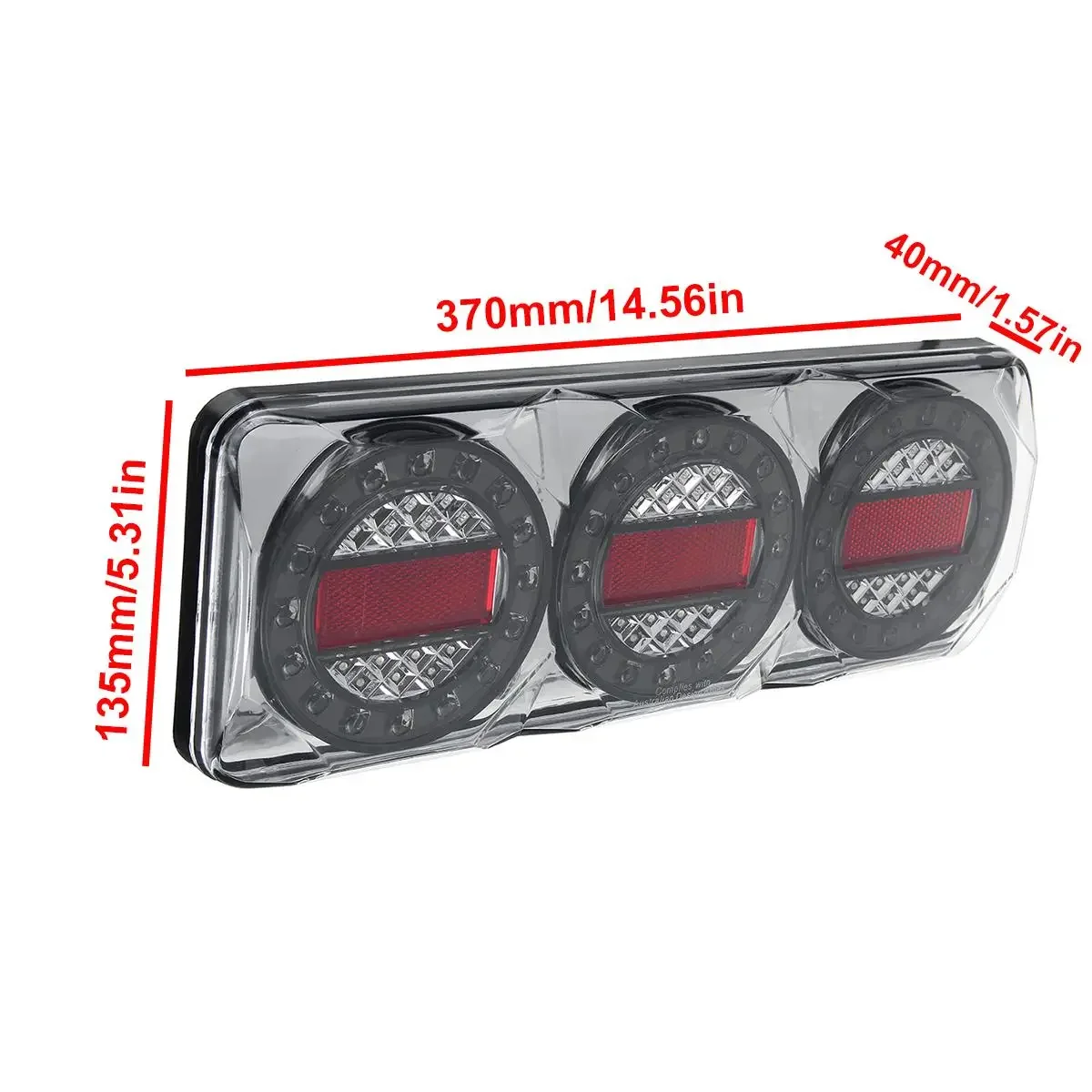 1 PAIR MAXILAMP 3 SERIES LED Combination Tail Lights STOP TAIL INDICATOR REVERSE Ute Truck Tail Light