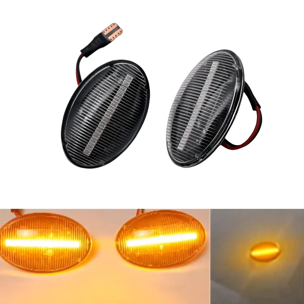 

2 шт. динамический светодиодный мигающий указатель поворота, боковой габаритный фонарь для Opel Astra F T92 Corsa B S93 Corsa C X01 Meriva A X03 Sintra