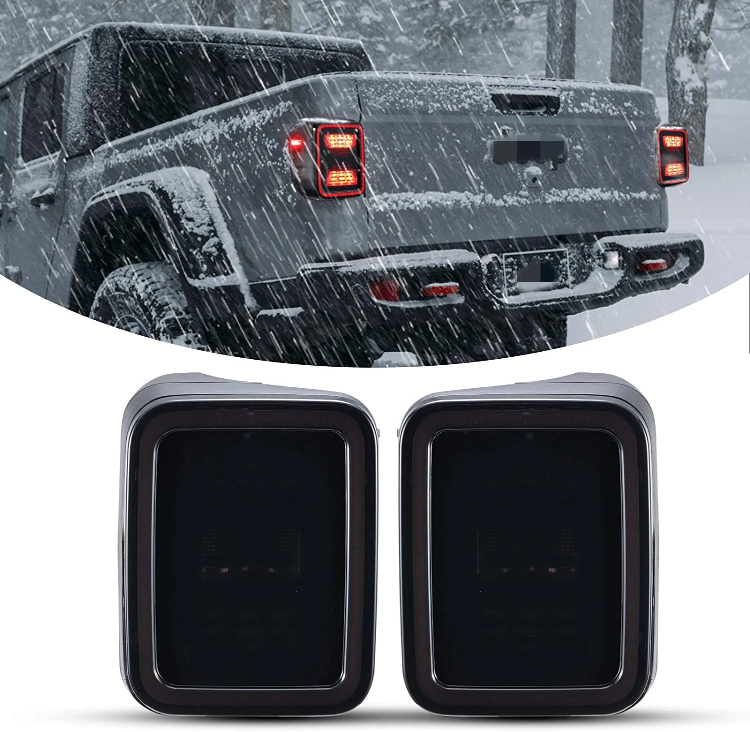 New Design 4x4 Offroad Pick up Auto Parts Accessories Taillight Tail Lamp Tail Light Taillamp for Jeep Gladiator JT