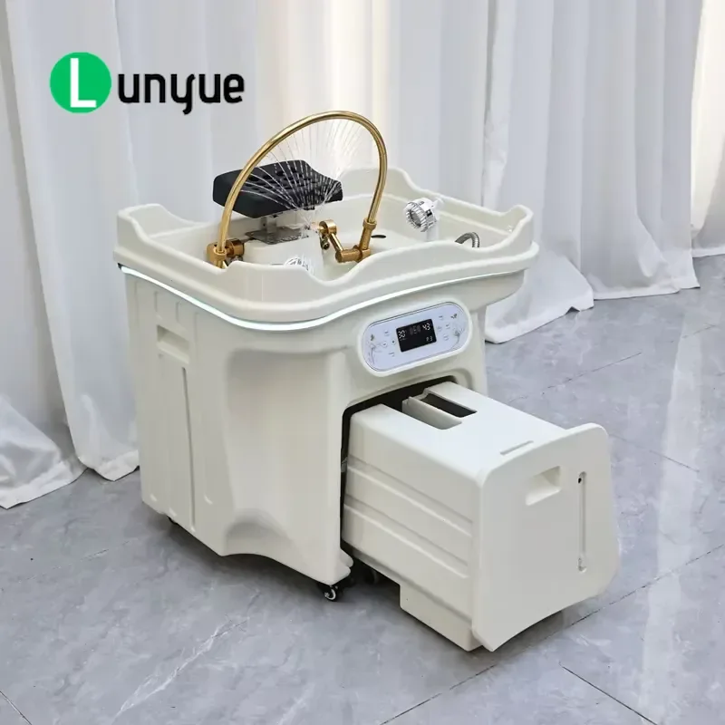 Pipeless Portable Shampoo Basin 60L Water Tank Constant Temperature Circulating Fumigation Head Treatment Machine For Beauty