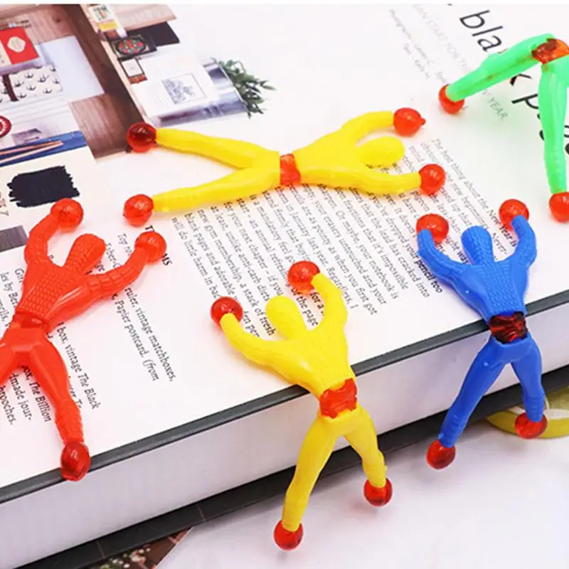 

Sticky Window Crawler 12pcs Stretchy Sticky Toys Window Crawler Toys For Kids That Stick To Glass Door Cabinet Surface For Kids