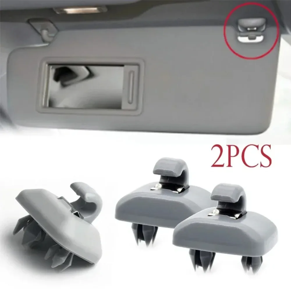2pcs Sun Visor Hooks Specifically for Grey Interiors – Compatible with Audi A1/A3/S3/A4/S4/A5/Q3/Q5