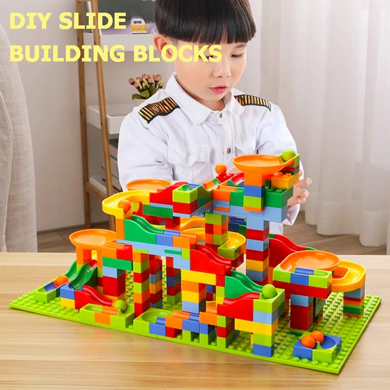 

Сборка строительных блоков для детей, забавные украшения, различные горки, сборка строительных блоков, игрушки для рождественских подарков