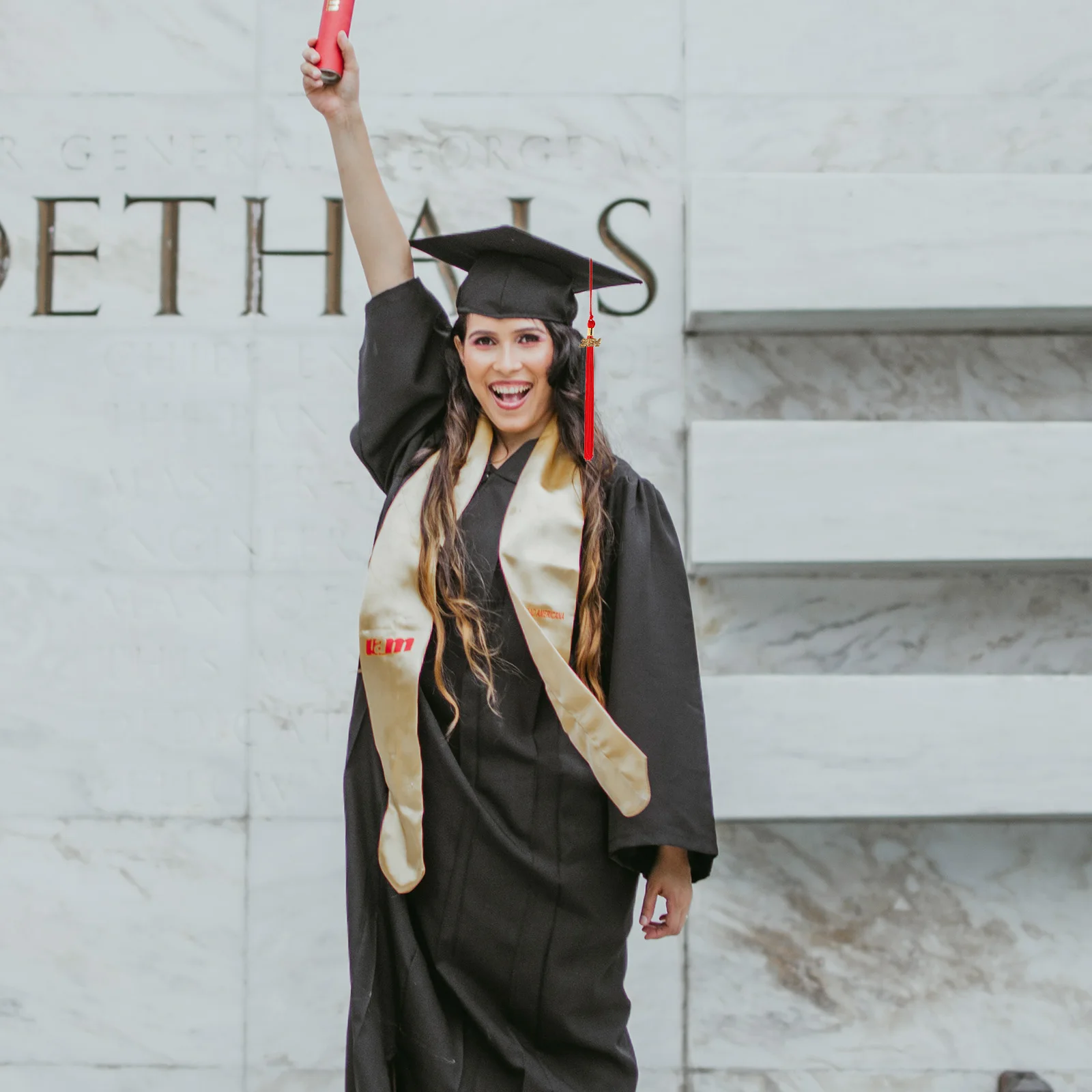 

12pcs Doctor Hat Tassel Polyester Oversized Graduation Cap Ceremony Decoration Accessories Charm Tassels Supplies